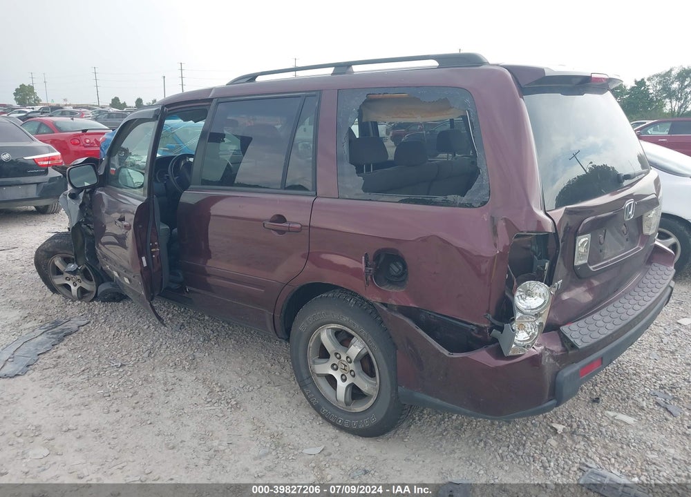 2007 HONDA PILOT EX VIN: 2HKYF184X7H513607