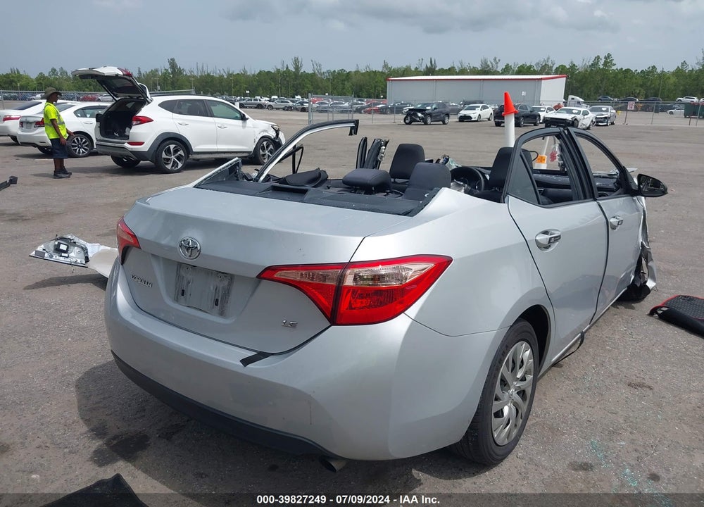2019 TOYOTA COROLLA LE VIN: 2T1BURHE1KC196959