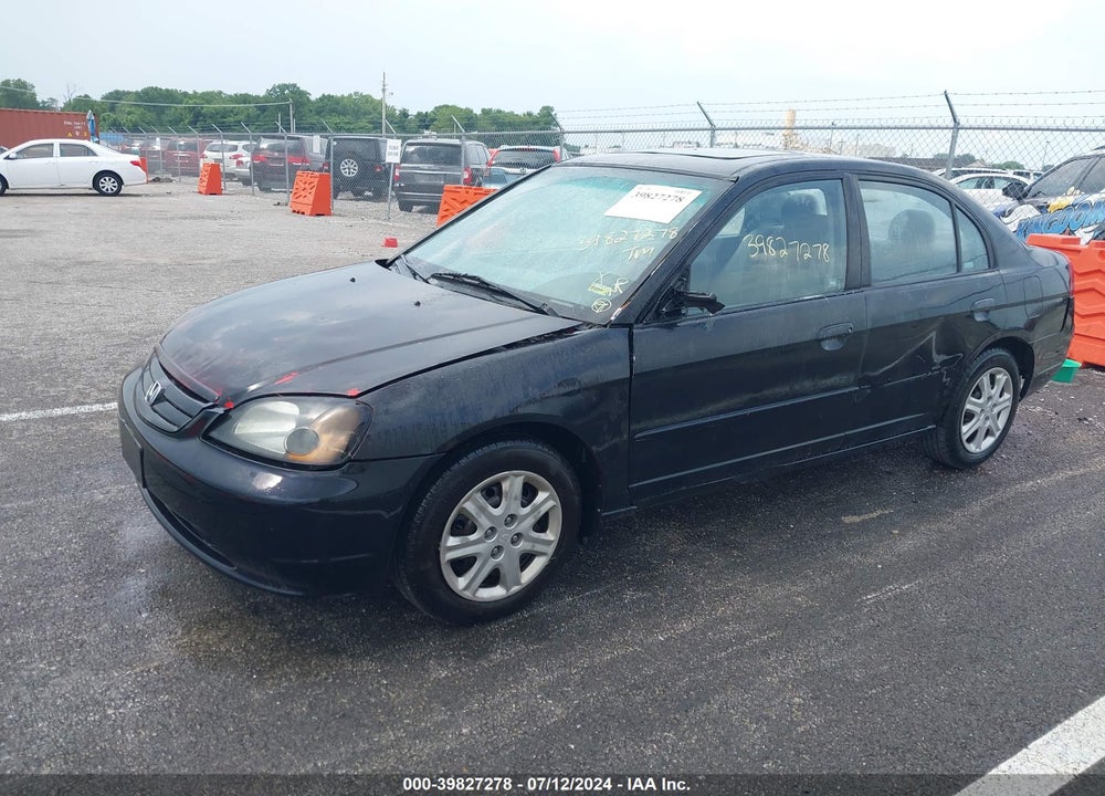 2003 HONDA CIVIC EX VIN: 2HGES267X3H584781