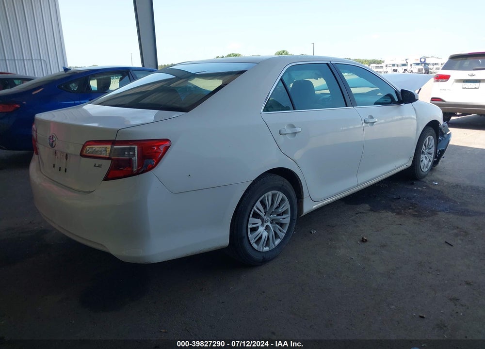 2012 TOYOTA CAMRY LE VIN: 4T1BF1FKXCU524917