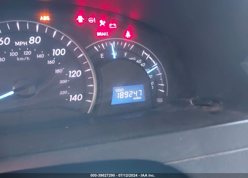2012 TOYOTA CAMRY LE VIN: 4T1BF1FKXCU524917