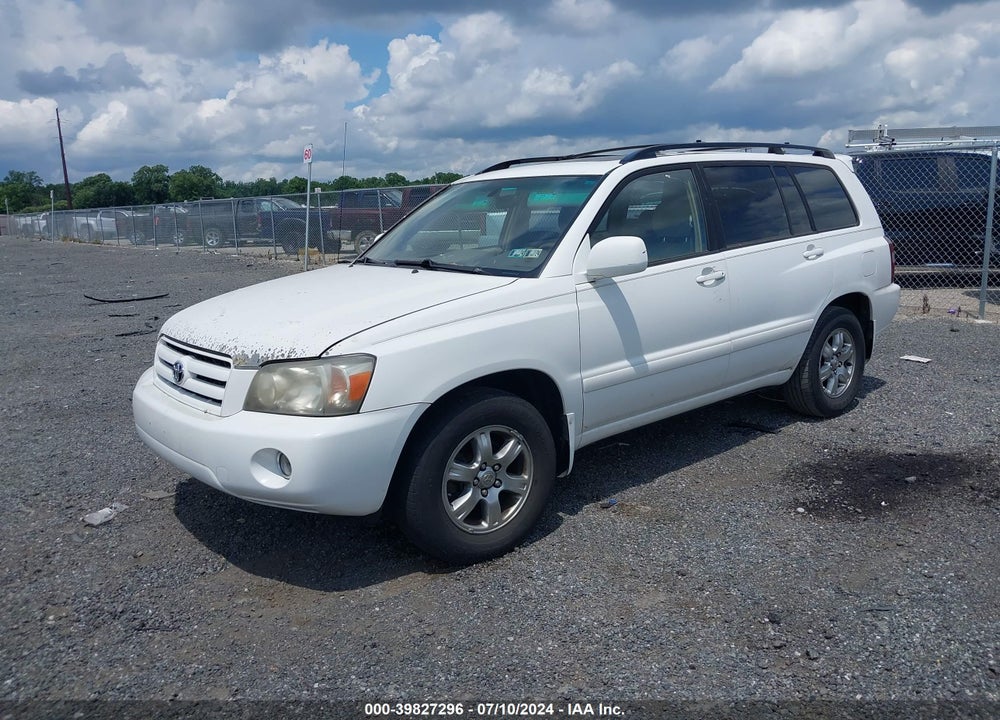 2007 TOYOTA HIGHLANDER V6 VIN: JTEDP21A570142138