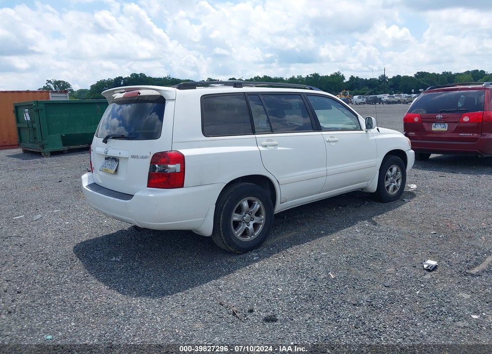 2007 TOYOTA HIGHLANDER V6 VIN: JTEDP21A570142138
