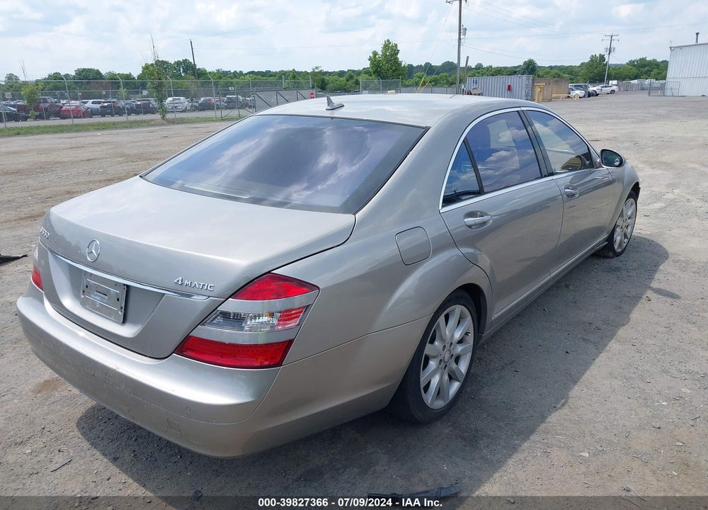 2008 MERCEDES-BENZ S 550 4MATIC VIN: WDDNG86X18A159691