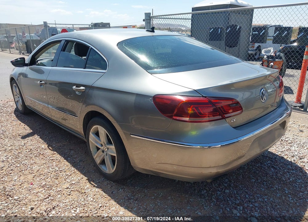 2014 VOLKSWAGEN CC 2.0T SPORT VIN: WVWBP7AN6EE509110
