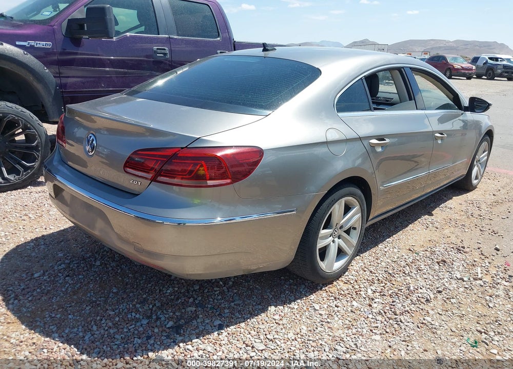 2014 VOLKSWAGEN CC 2.0T SPORT VIN: WVWBP7AN6EE509110