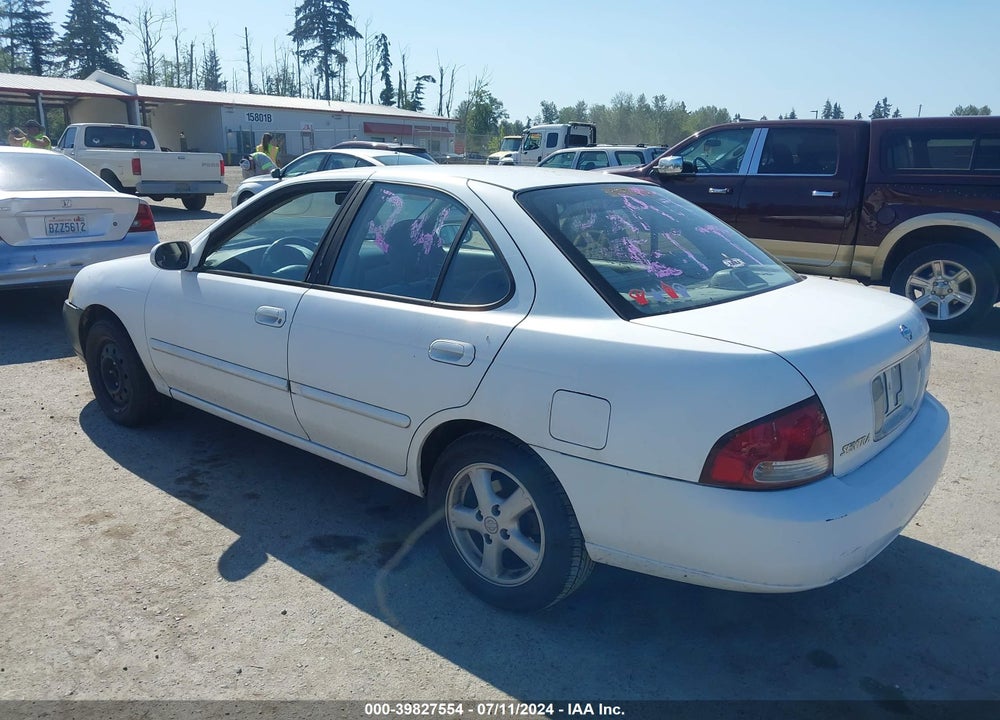 2001 NISSAN SENTRA SE- VIN: 3N1BB51D81L123022