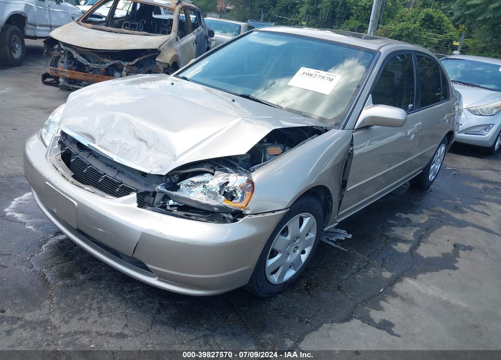 2001 HONDA CIVIC EX VIN: JHMES26721S004412