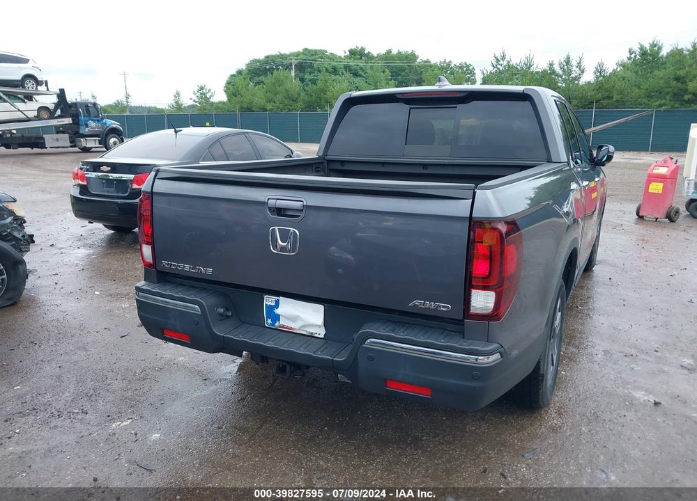 2019 HONDA RIDGELINE RTL-E VIN: 5FPYK3F79KB017118