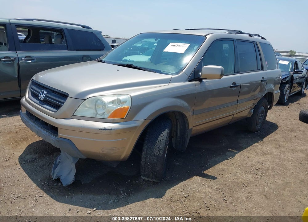 2004 HONDA PILOT EX-L VIN: 2HKYF185X4H597576