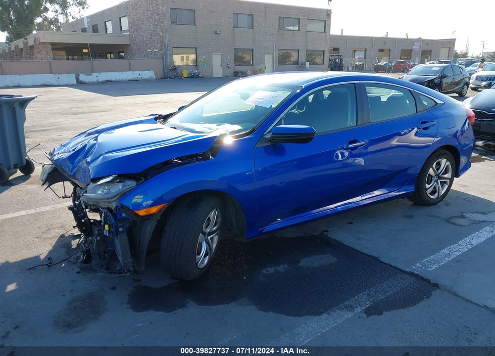 2016 HONDA CIVIC LX VIN: 19XFC2F57GE233326