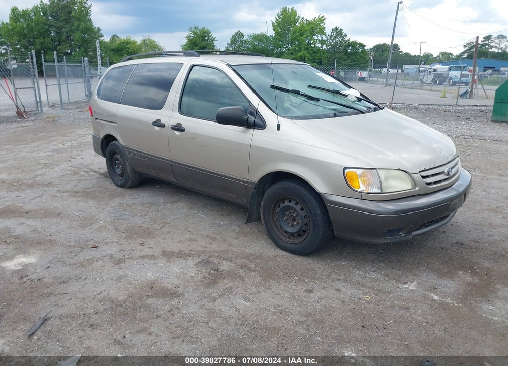 2002 TOYOTA SIENNA LE VIN: 4T3ZF13C22U490991