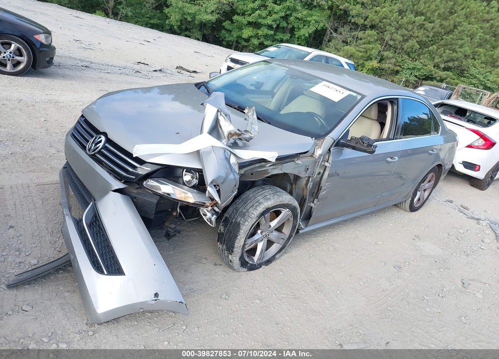 2012 VOLKSWAGEN PASSAT 2.5L SE VIN: 1VWBP7A31CC108343