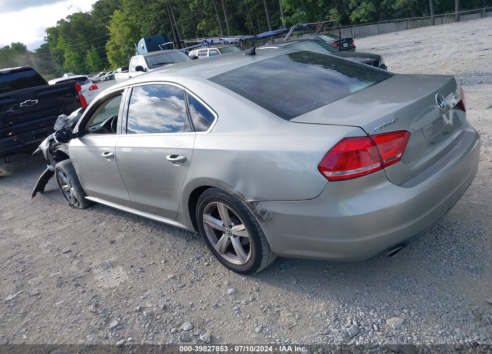 2012 VOLKSWAGEN PASSAT 2.5L SE VIN: 1VWBP7A31CC108343