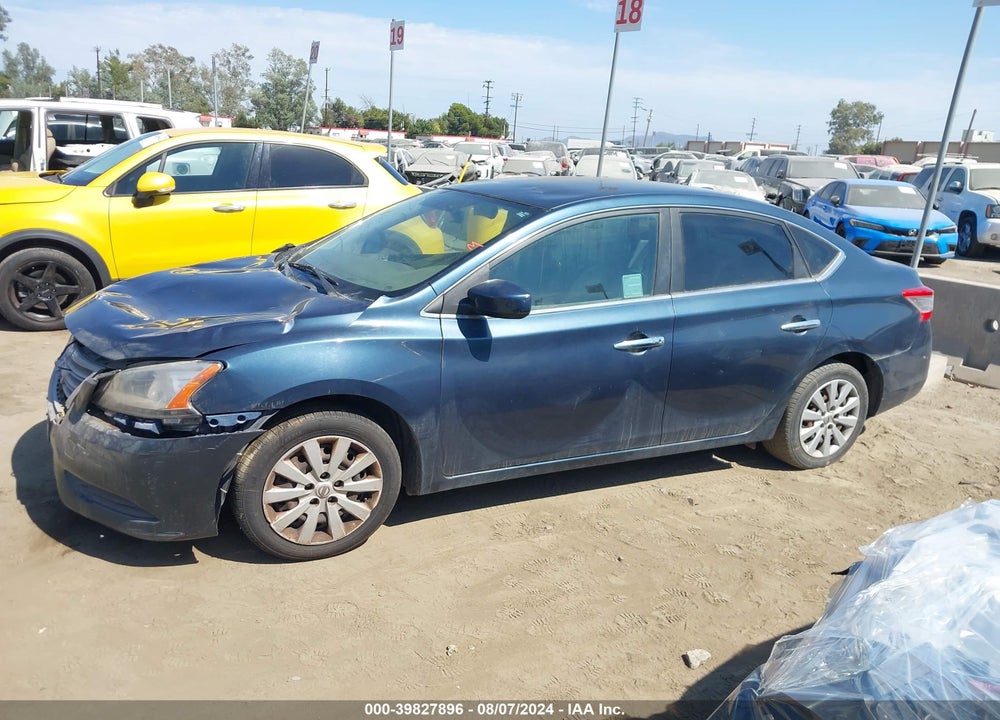 2014 NISSAN SENTRA SV VIN: 3N1AB7AP7EL661945