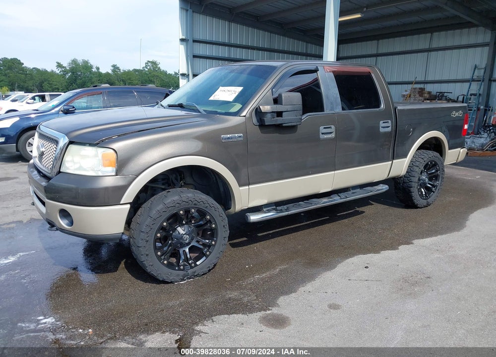 2008 FORD F-150 LARIAT VIN: 1FTPW14V28FB61581