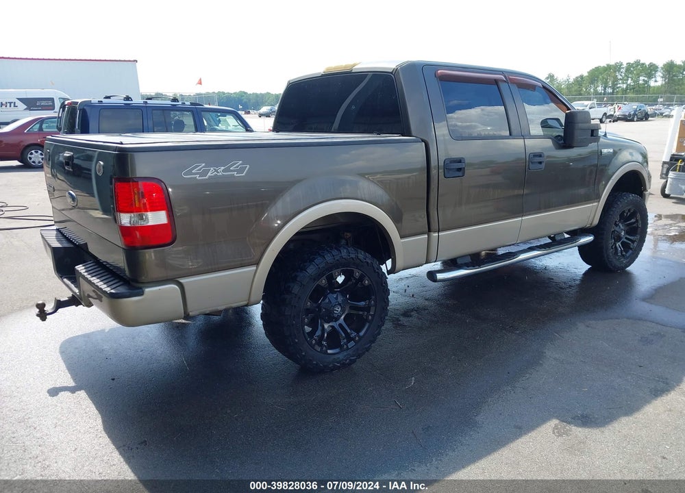 2008 FORD F-150 LARIAT VIN: 1FTPW14V28FB61581