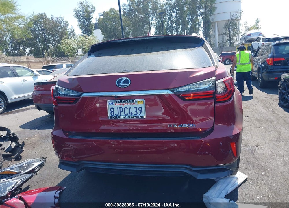 2019 LEXUS RX 450H VIN: 2T2BGMCA7KC030312