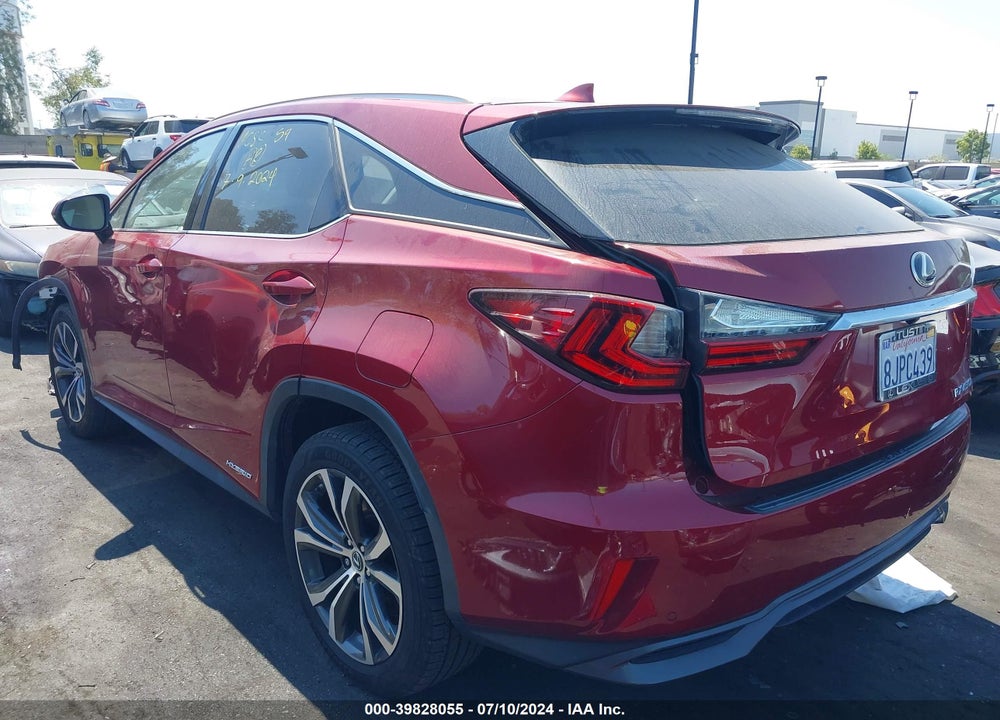 2019 LEXUS RX 450H VIN: 2T2BGMCA7KC030312