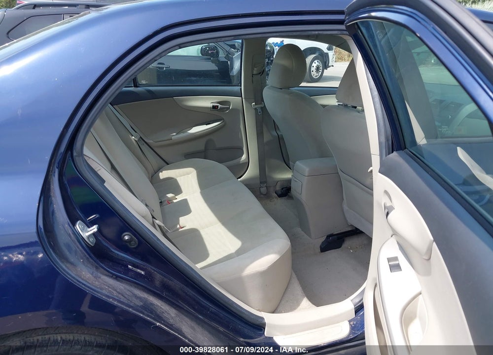 2011 TOYOTA COROLLA LE VIN: 2T1BU4EEXBC654909