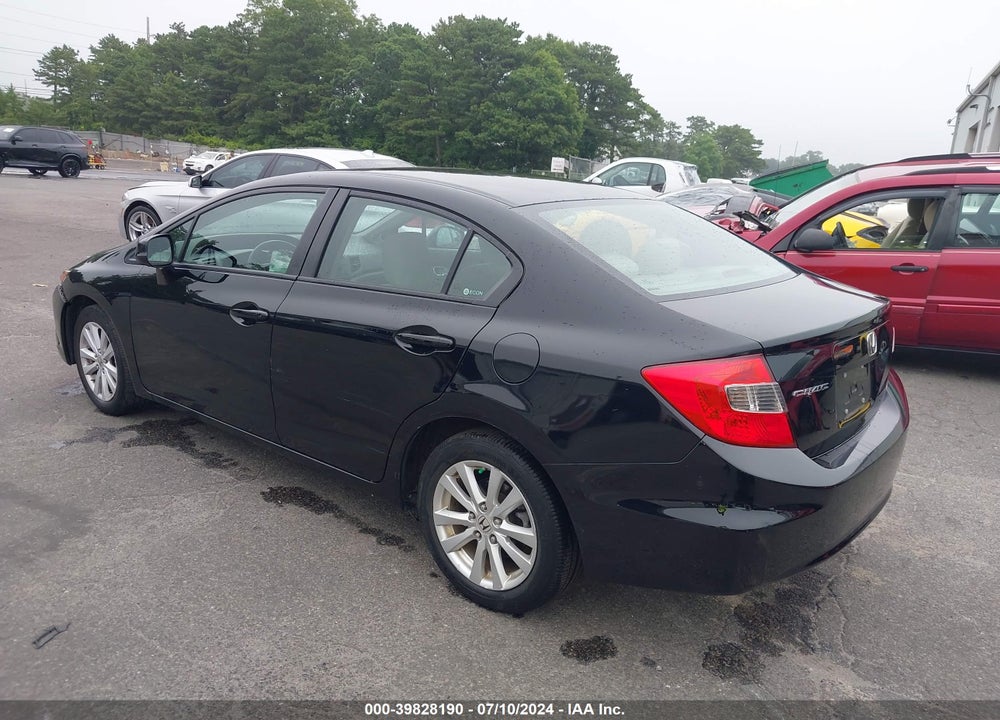 2012 HONDA CIVIC EX VIN: 19XFB2F88CE353336