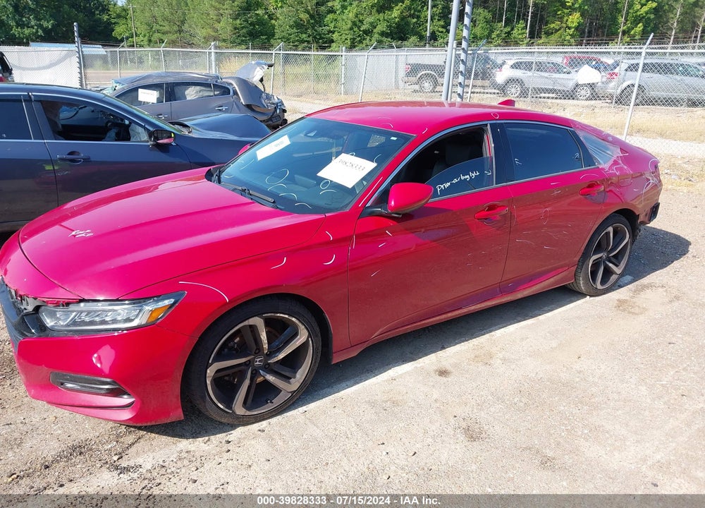 2019 HONDA ACCORD SPORT VIN: 1HGCV1F3XKA071212