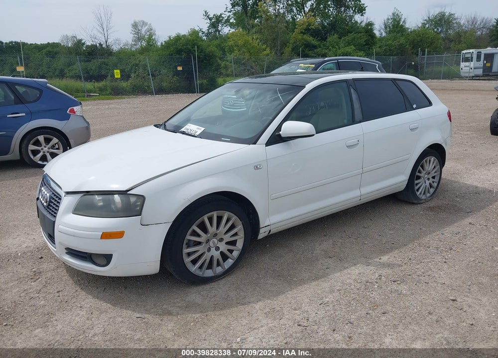 2007 AUDI A3 2.0T VIN: WAUNF78P77A139431
