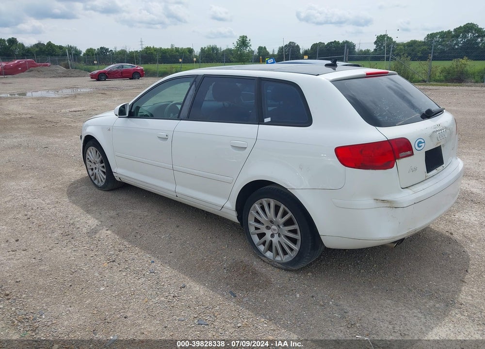 2007 AUDI A3 2.0T VIN: WAUNF78P77A139431