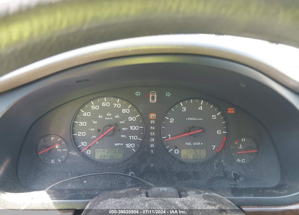 2002 SUBARU OUTBACK VIN: 4S3BH665227659182