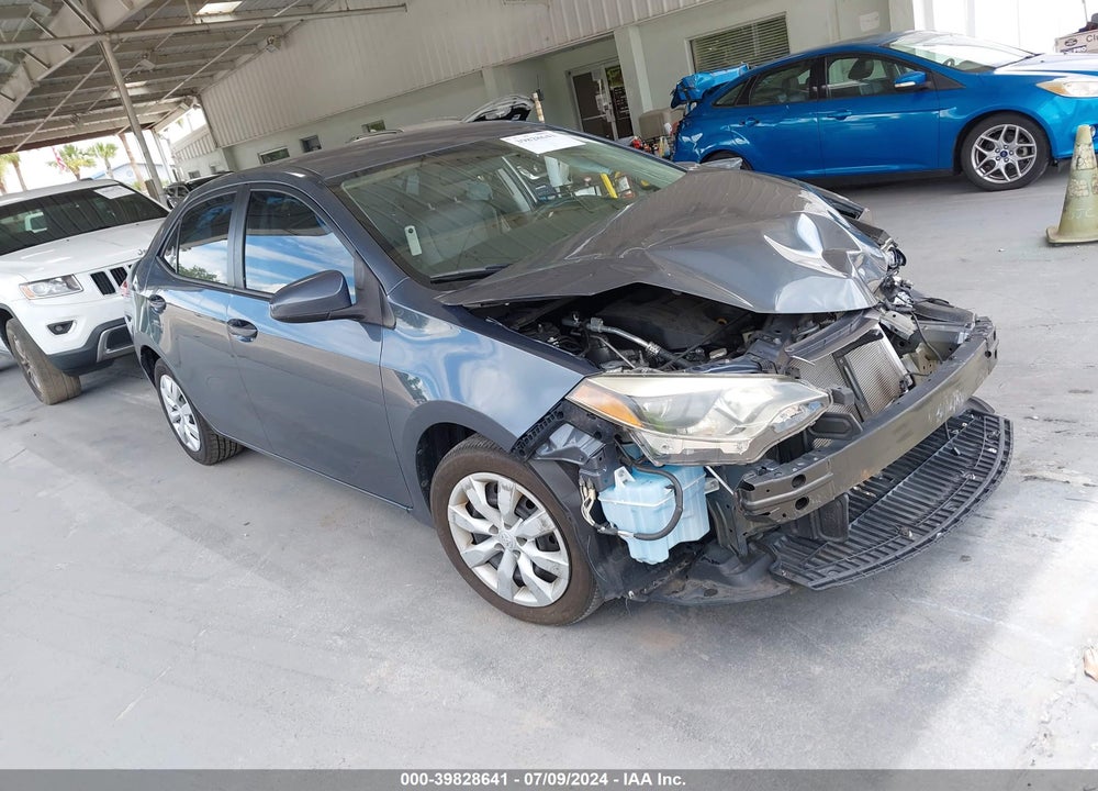 2016 TOYOTA COROLLA LE VIN: 2T1BURHE4GC737414