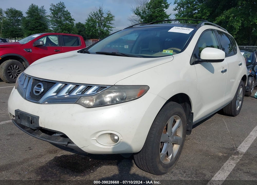 2010 NISSAN MURANO SL VIN: JN8AZ1MW9AW126259