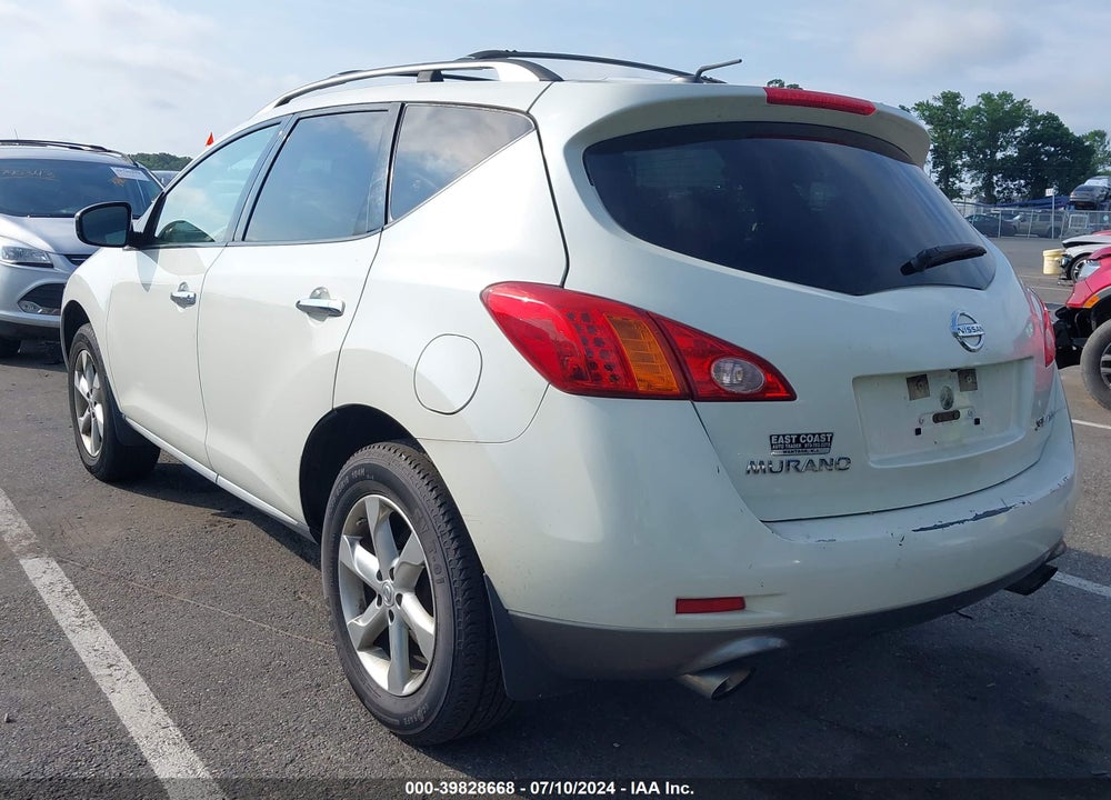 2010 NISSAN MURANO SL VIN: JN8AZ1MW9AW126259