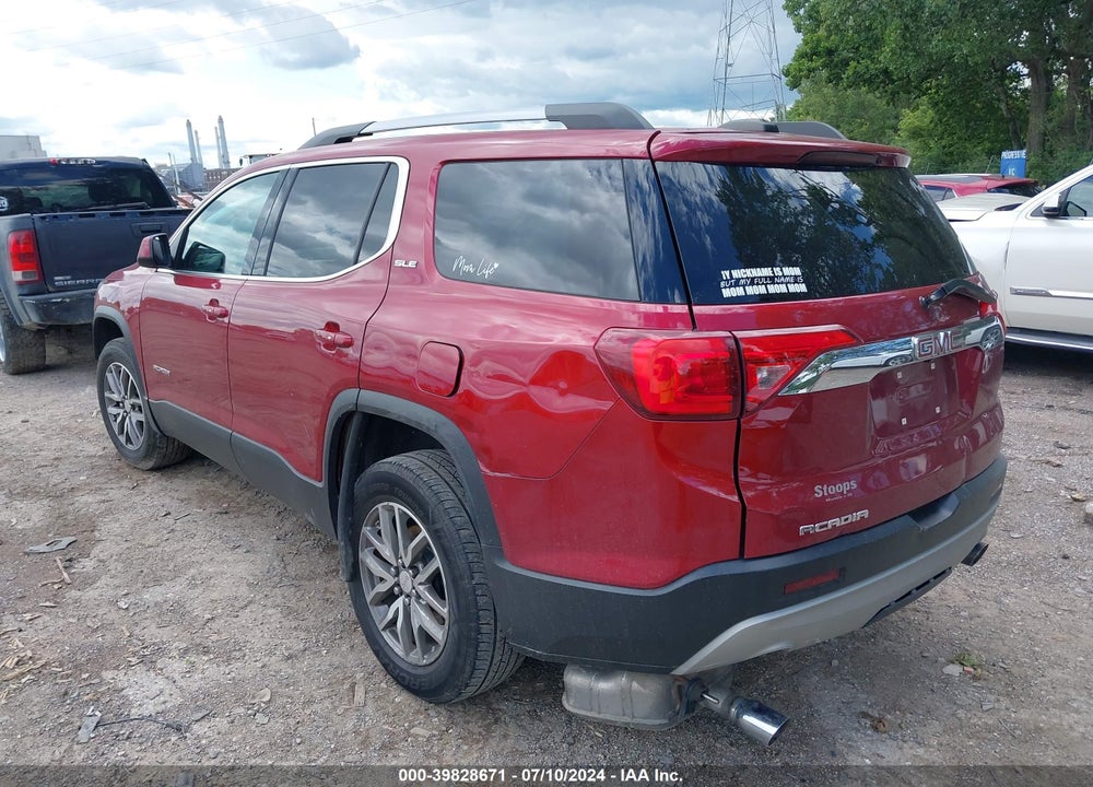2019 GMC ACADIA SLE-2 VIN: 1GKKNLLS3KZ126686