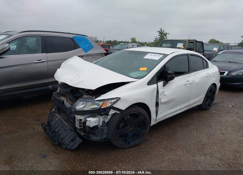 2013 HONDA CIVIC LX VIN: 19XFB2F5XDE066300