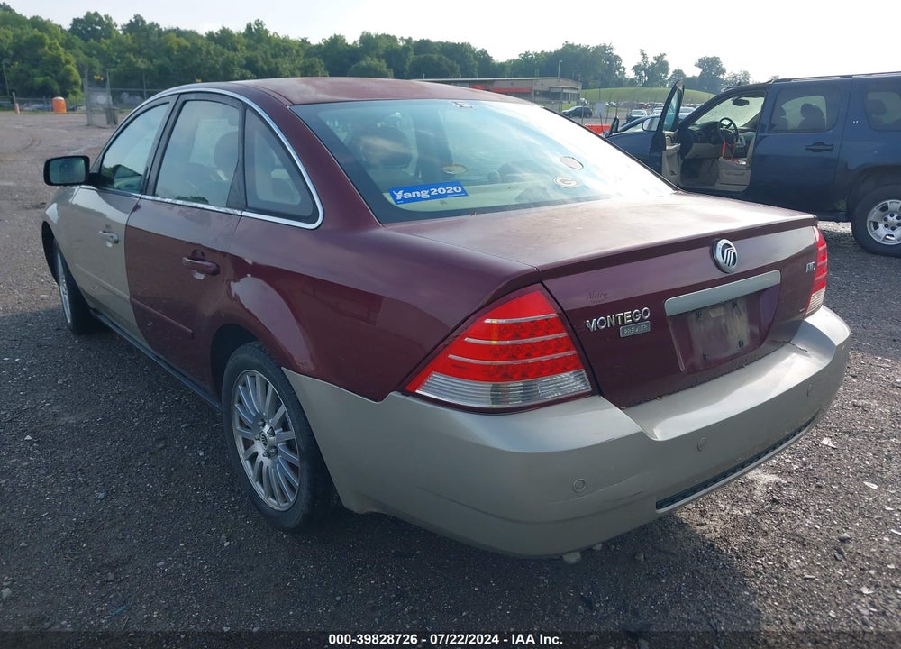 2006 MERCURY MONTEGO PREMIER VIN: 1MEFM43186G601536