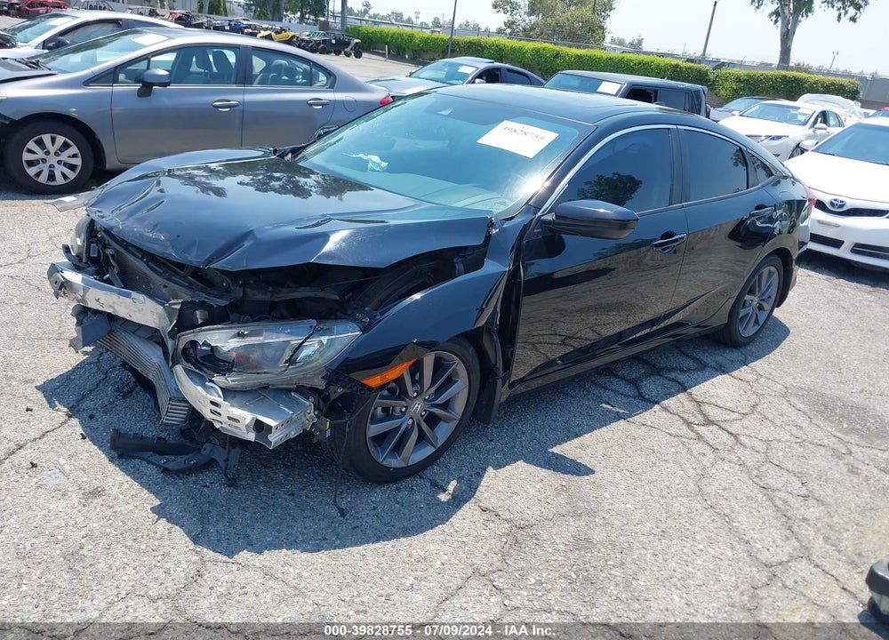 2019 HONDA CIVIC EX VIN: 19XFC1F39KE204010