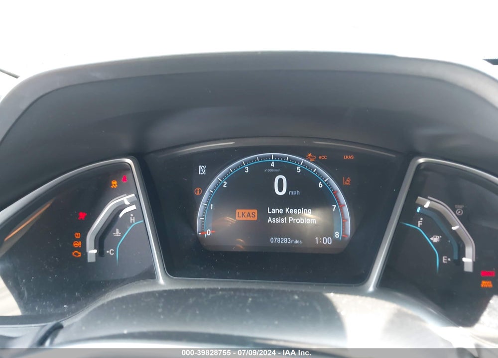 2019 HONDA CIVIC EX VIN: 19XFC1F39KE204010