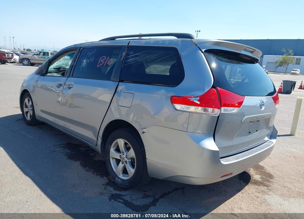 2012 TOYOTA SIENNA VIN: 5TDKK3DC3CS276490