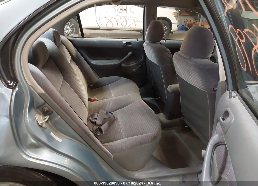 2000 HONDA CIVIC VALUE PACKAGE VIN: 2HGEJ6618YH516525