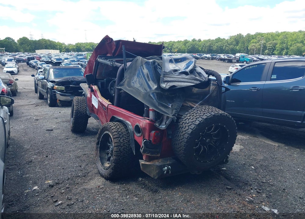 1998 JEEP WRANGLER SE VIN: 1J4FY29P4WP767584