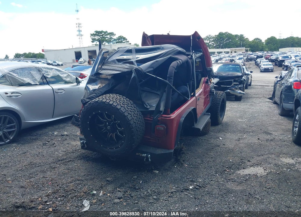1998 JEEP WRANGLER SE VIN: 1J4FY29P4WP767584