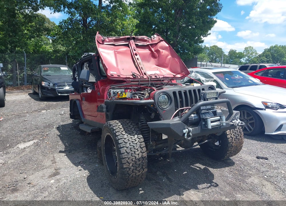 1998 JEEP WRANGLER SE VIN: 1J4FY29P4WP767584