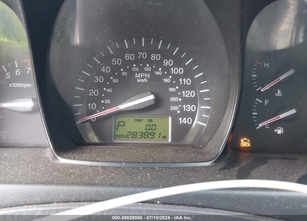 2008 KIA SPECTRA EX VIN: KNAFE121X85524937