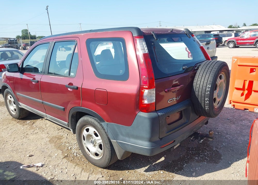 2006 HONDA CR-V LX VIN: JHLRD685X6C027649