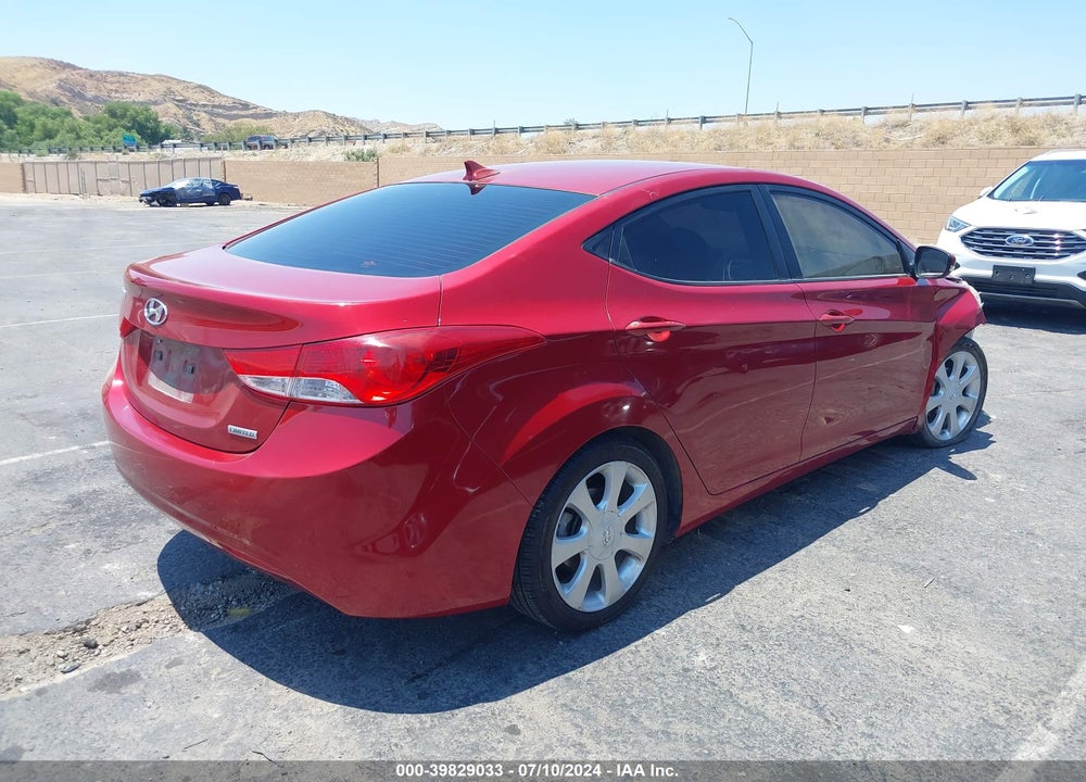 2012 HYUNDAI ELANTRA LIMITED (ULSAN PLANT) VIN: KMHDH4AE0CU463468