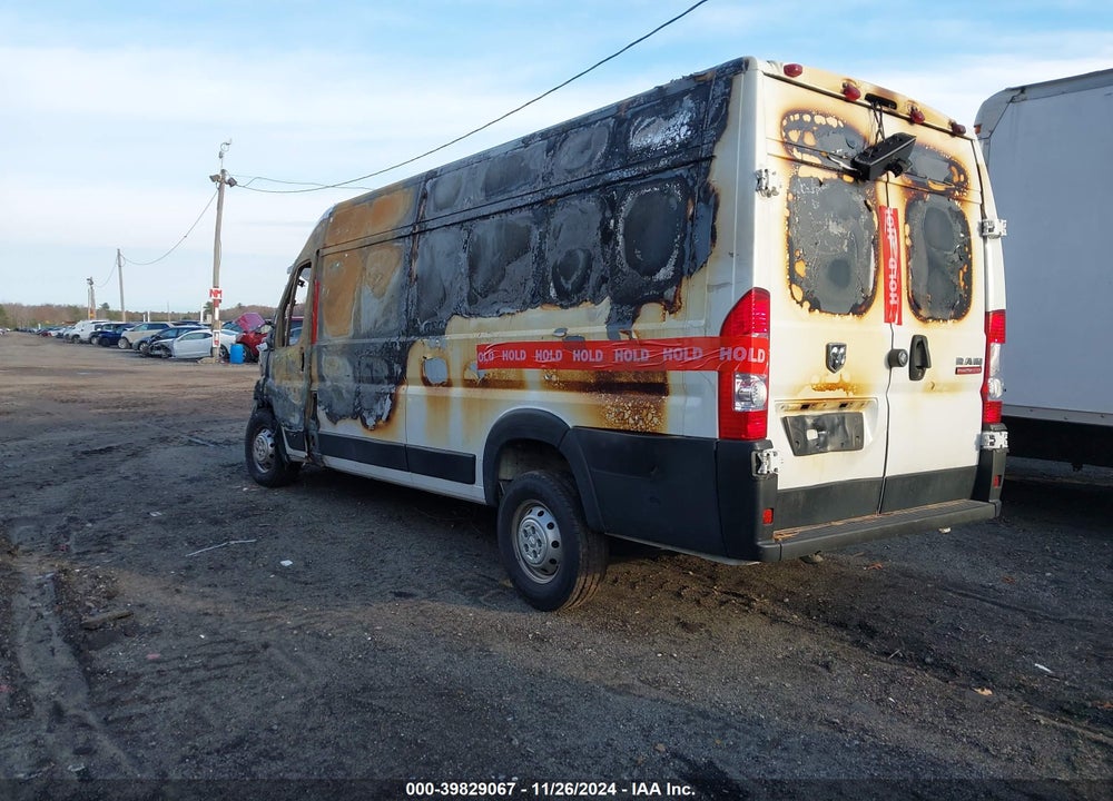 2021 RAM PROMASTER 3500 CARGO VAN HIGH ROOF 159 WB EXT VIN: 3C6MRVJG0ME551954