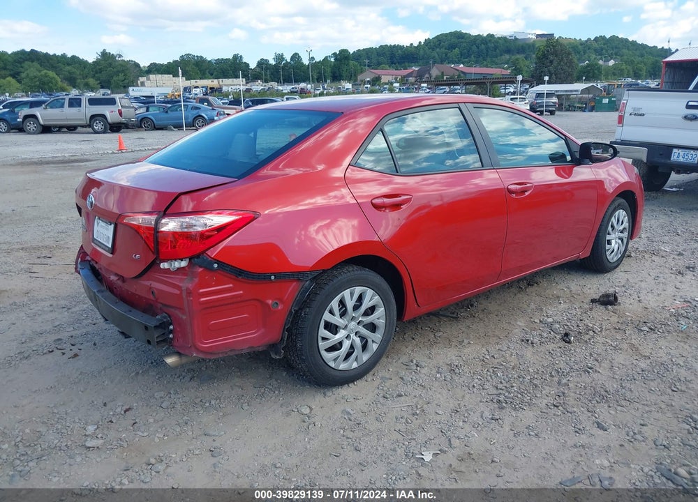 2018 TOYOTA COROLLA L/LE/XLE/SE/XSE VIN: 5YFBURHEXJP762566
