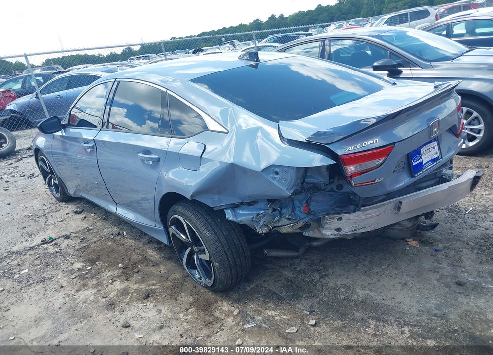 2022 HONDA ACCORD SPORT VIN: 1HGCV1F33NA040114