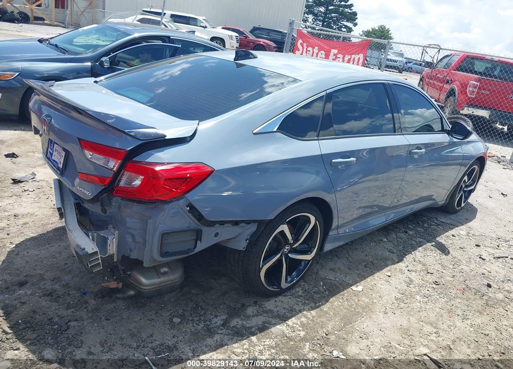 2022 HONDA ACCORD SPORT VIN: 1HGCV1F33NA040114