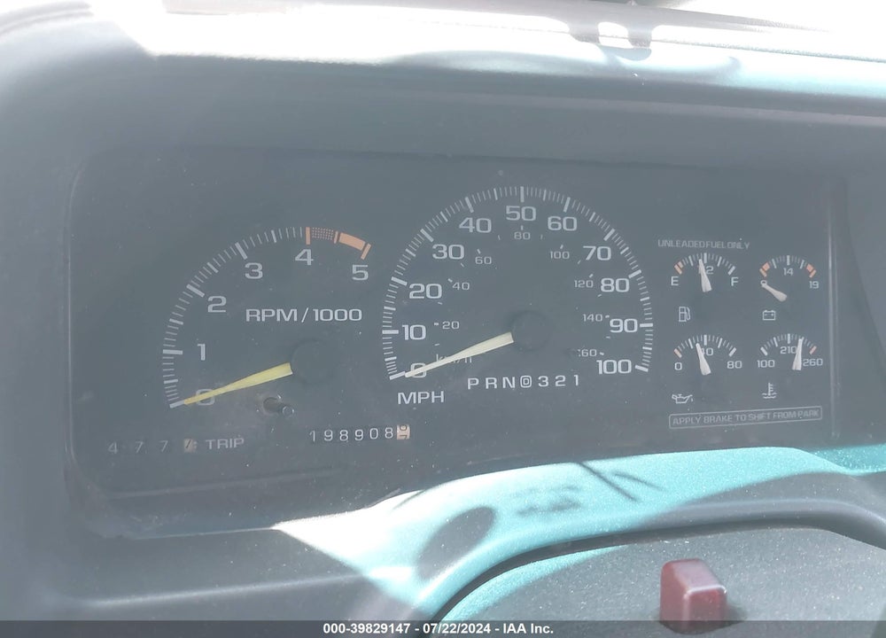 1995 CHEVROLET GMT-400 K1500 VIN: 2GCEK19K1S1293201
